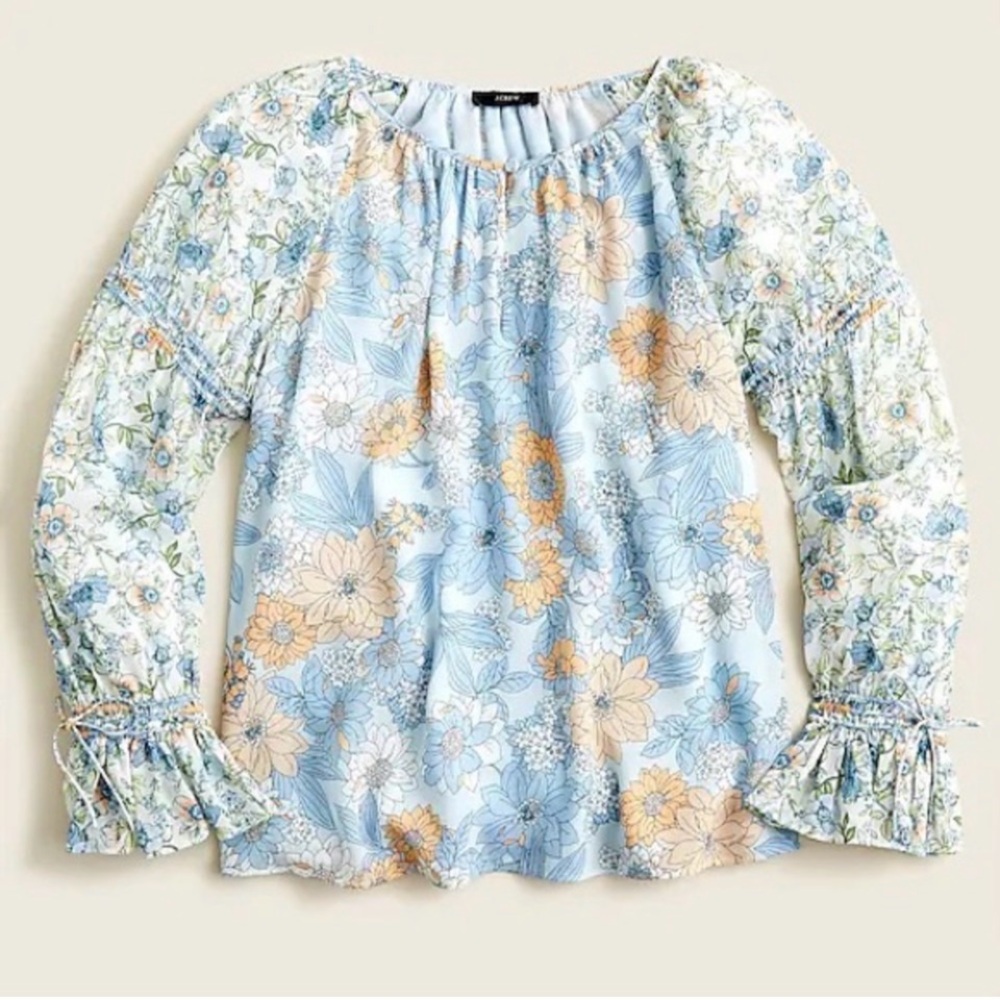 J Crew Floral Print Women's Top